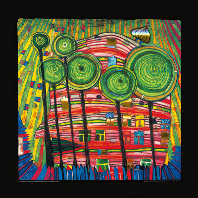 De där växterna växer i älskade trädgårdar av Friedensreich Hundertwasser